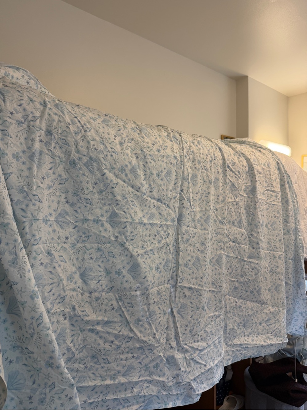 Pottery Barn Light Blue Floral sheets